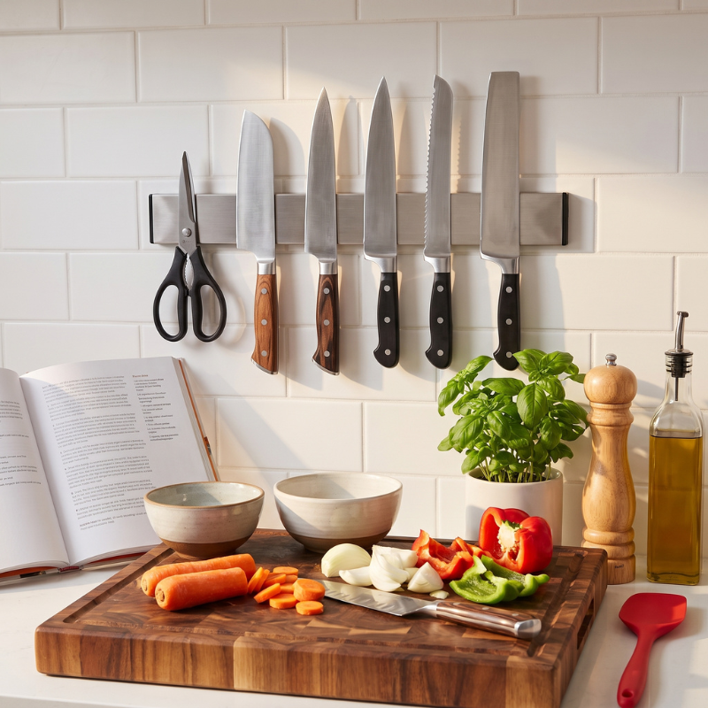 ChefRail™ Space Saver Magnetic Knife Strip