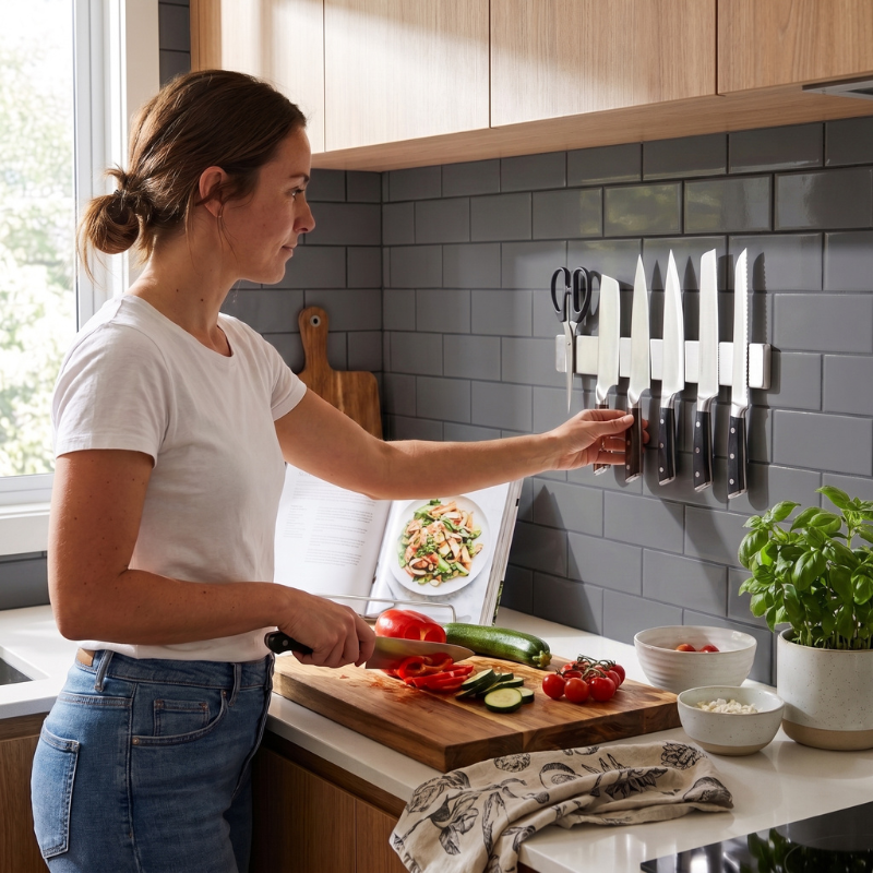 ChefRail™ Space Saver Magnetic Knife Strip - view 4