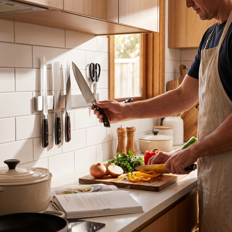 ChefRail™ Space Saver Magnetic Knife Strip - view 6