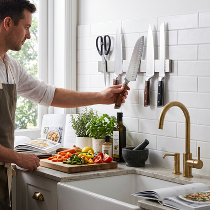 ChefRail™ Space Saver Magnetic Knife Strip - view 7